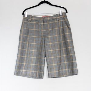 Cartonnier from Anthropologie culottes sz4 in heathered windowpane plaid